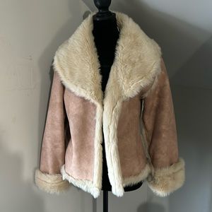 Suede jacket with fake
